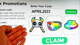 2023 *ALL 5 NEW* ROBLOX PROMO CODES All Free ROBUX Items in APRIL + EVENT | All Free Items on Roblox