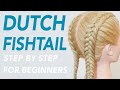 How To Double Dutch Fishtail Braid Step By Step For Beginners - FULL EXPLANATION - Braided Hairstyle