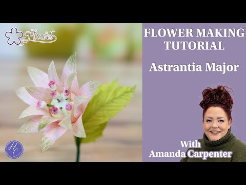 Astrantia Major | Flower Making Tutorial | Amanda | Fleurs | Highlight Crafts