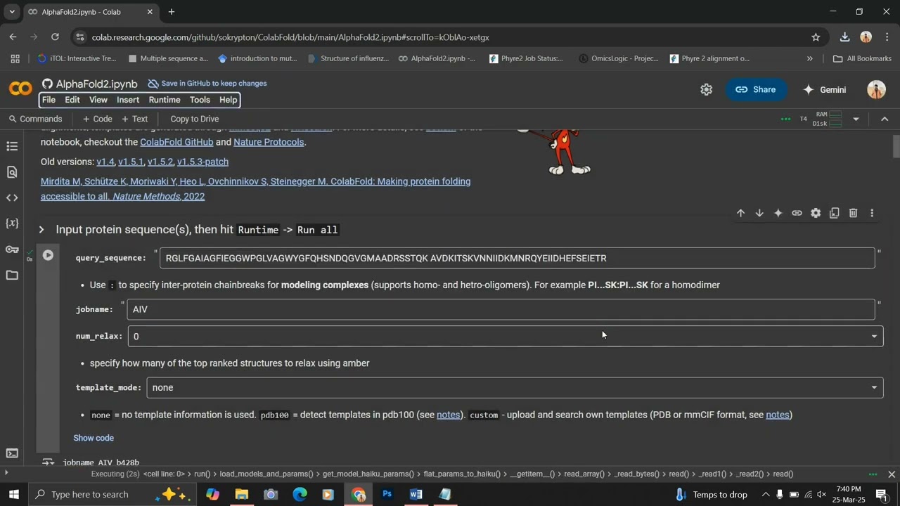 Protein Structure Prediction Using AlphaFold2