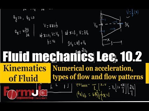 Fluid Mechanics lec.10.2 Kinematics of fluid ( types of flow, flow pattern, rotational, steady flow)