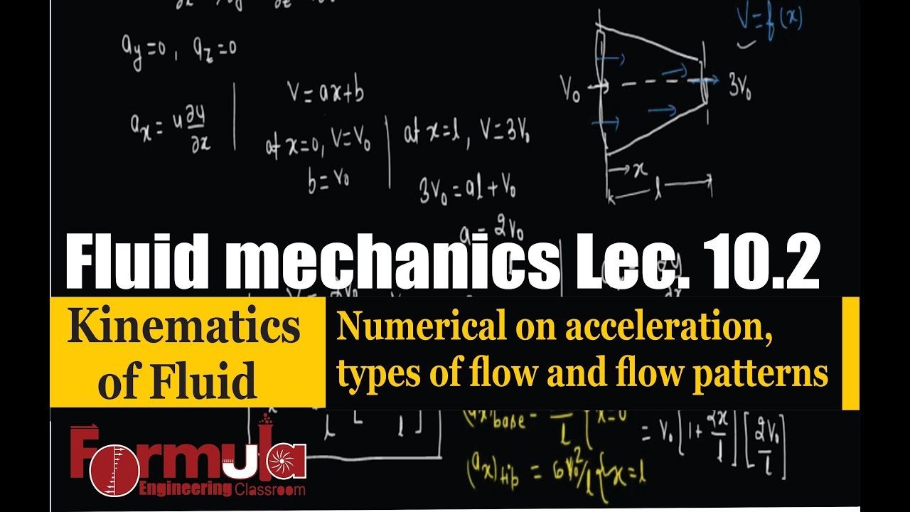 Fluid Mechanics lec.10.2 Kinematics of fluid ( types of flow, flow pattern, rotational, steady flow)