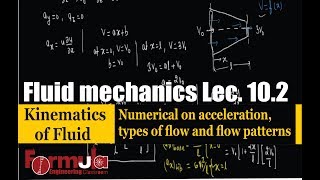 Fluid Mechanics lec.10.2 Kinematics of fluid ( types of flow, flow pattern, rotational, steady flow)