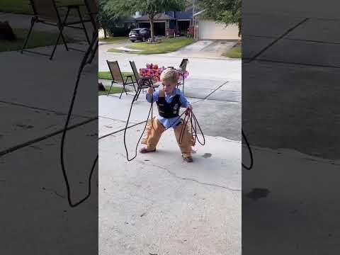 Future World Champion. 🙌 #rodeo #cowboy #shorts