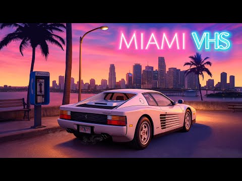 🌴 MIAMI VHS | Retro Radio 80s Sunset Ambiance | 80s Synthwave & Retrowave Mix 