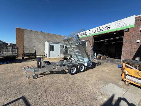 9 x 5 tandem hydraulic tipper trailer galvanised 3500kg  U Beaut Trailers