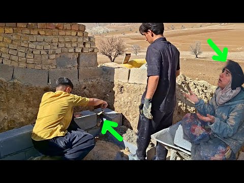 When humanity comes alive; building a shelter for a lonely girl in the mountains.❤️🥹