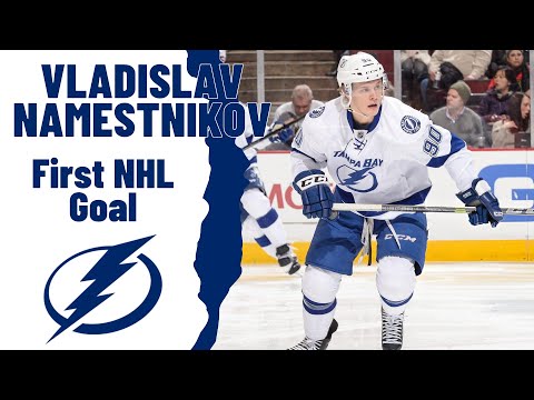 Vladislav Namestnikov #90 (Tampa Bay Lightning) first NHL goal Oct 13, 2014 (Classic NHL)
