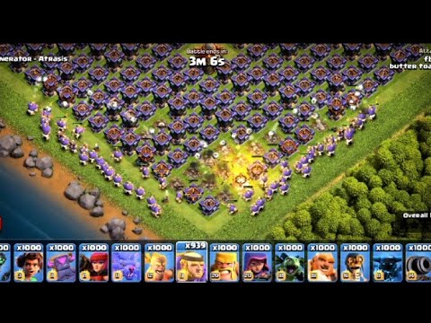 1000 Giant Thrower Vs 1000 Max Archer Towers (Clash of Clans)Coc new video #clashofclans #coc #new