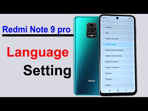 Redmi note 9 pro language settings - How to change language in redmi note 9 pro