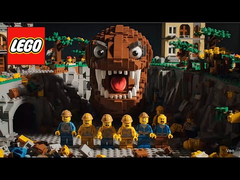 LEGO Miners'⛏️  Final Stand Against The Worm Monster🐉😰⁉️