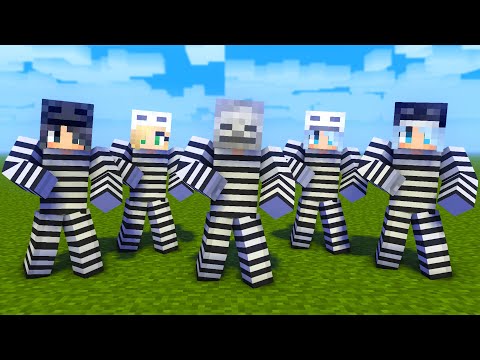 MONSTER SCHOOL : PRISON SKELETON FAMILY DANCE JOANA MEME - MINECRAFT ANIMATION