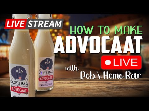 ️ How To Make ADVOCAAT LIQUEUR - LIVE with Rob's Home Bar