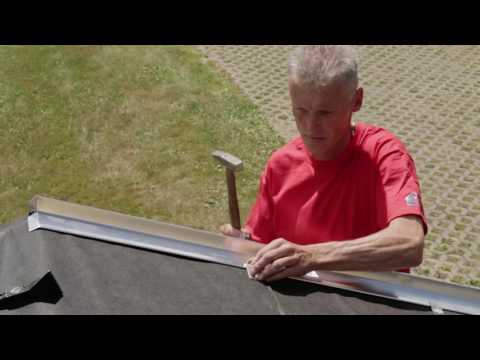 Montage eines Ortblechs mit Wasserfalz / Installation of drip edge no. 3