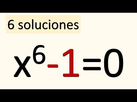 CÓMO RESOLVER LA ECUACIÓN DE GRADO 6, X^6-1=0. Álgebra Básica