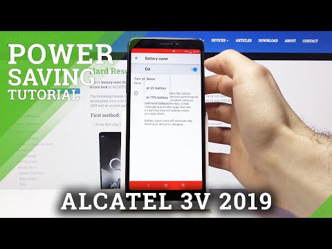 How to Turn On / Off Power Saving Mode in ALCATEL 3V 2019 – Save Battery