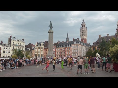 Lille, France Walking Tour 4K