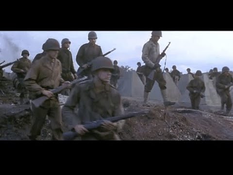 WW2 -  US army attack German Wehrmacht line