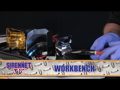 Chris changes a bulb on the Code 3 420 Beacon Mini Lightbar