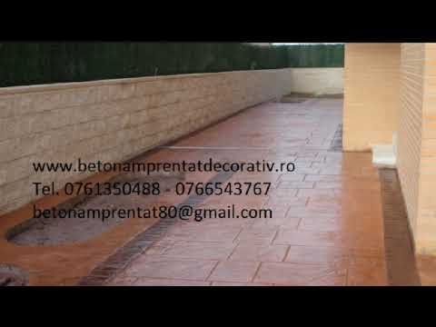 Beton Amprentat Valea Mică -Gorj Tel.0761350488 -0766543767
