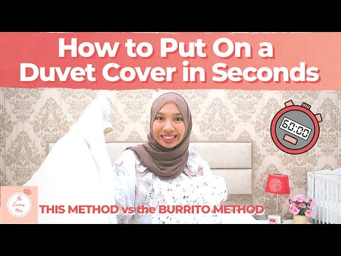 How to Put On Duvet Cover in Seconds (Fastest & Simplest Way) vs Burrito / California Roll (Demo)