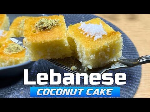 Lebanese Coconut Cake | Classic Middle Eastern Dessert Recipe