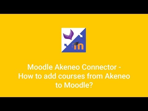 Moodle Akeneo Connector - How to add courses from Akeneo to Moodle
