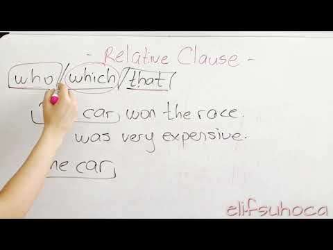 RELATIVE CLAUSES WHO / WHICH / THAT konu anlatımı (Relative Clauses Kolay Anlatım)