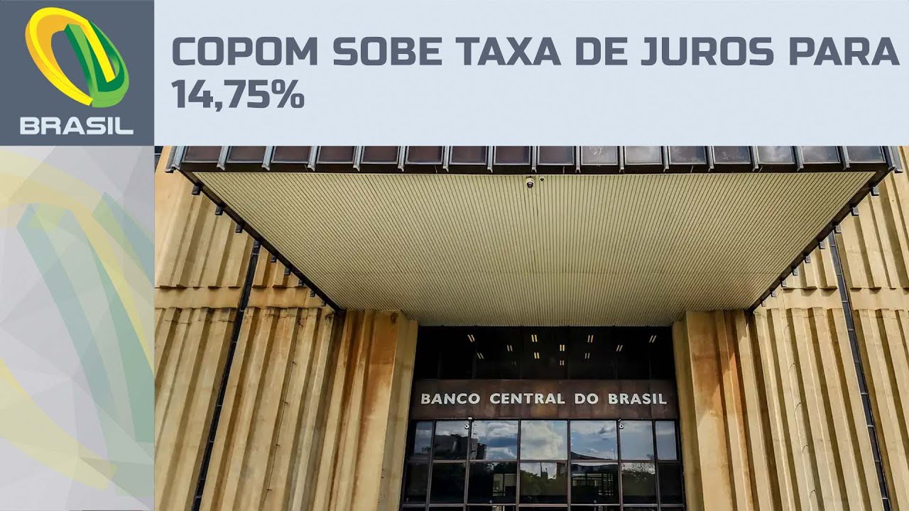 Banco Central sobe taxa de juros para 14,75%, o maior nível em quase 20 anos
