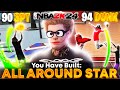 THIS BUILD HAS 5 90+ STATS AND IS DOMINATING NBA 2K24! MY NEW GLITCHY BUILD!!