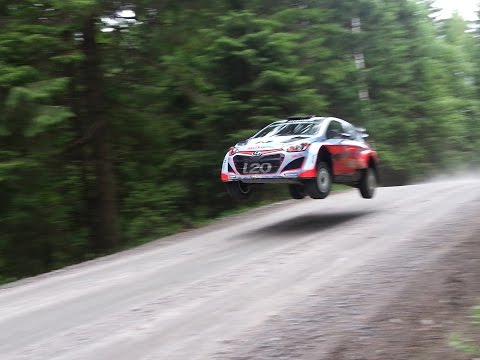 Hyundai i20 wrc rally Finland pre-test