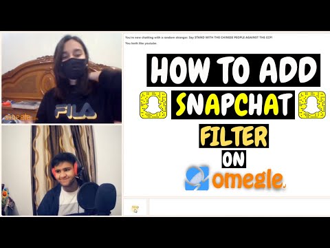 How To Add Sanpchat Filters On Omegle 😋