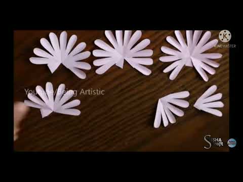 Beautiful flower easy and simple srisha crafts..