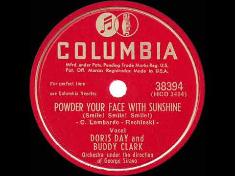 1948 Doris Day & Buddy Clark - Powder Your Face With Sunshine