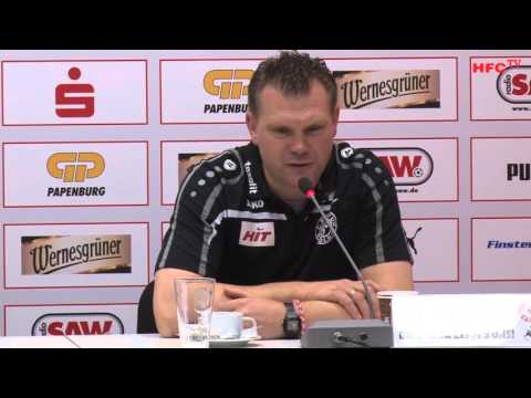 15. Spieltag:  Hallescher FC - SC Fortuna Köln | Pressekonferenz nach dem Spiel