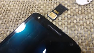 Motorola Droid TURBO 2 How to remove replace & insert SIM Card and Memory Card Moto X Force