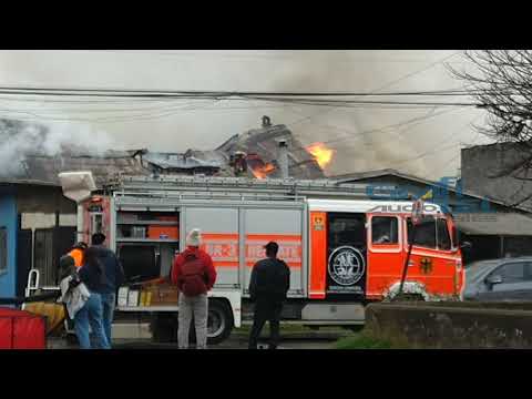 Incendio Calle Zenteno con Tucapel