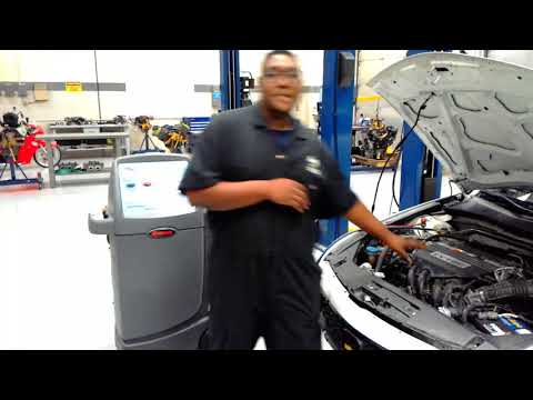 how to use the robinair a/c machine
