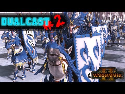 Dualcast #2 Mutliplayer Battle: THE DREADED DRAGON PRINCE BUILD | Total War: Warhammer 2