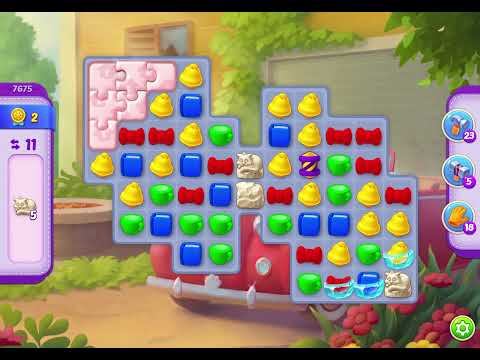 HomeScapes Level 7675 no boosters (15 moves)