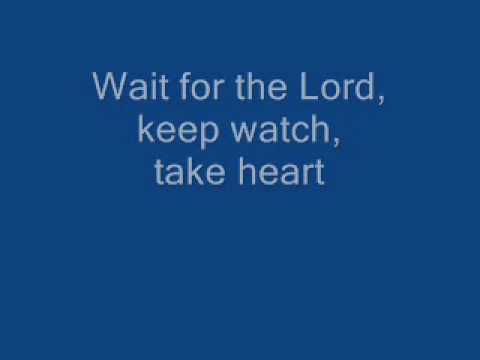 wait for the lord - bass