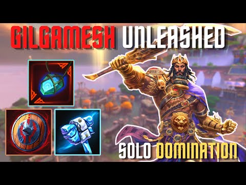 GILGAMESH UNLEASHED | Smite Ranked Conquest Season 8 | Gilgamesh Solo Stomper