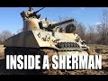 Inside a WWII Sherman Tank (driving around...)