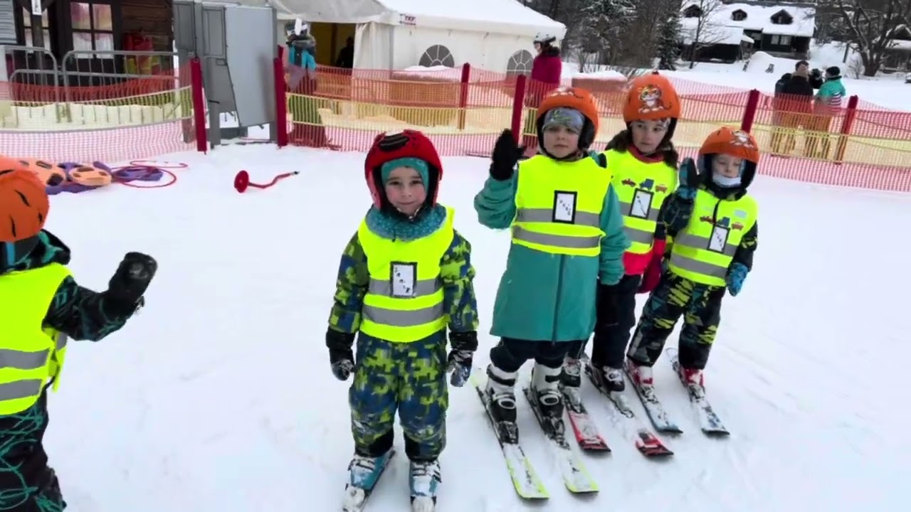 Předškoláci na lyžích