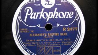 ALEXANDER&#39;S RAGTIME BAND by Bessie Smith on Parlophone label 1927