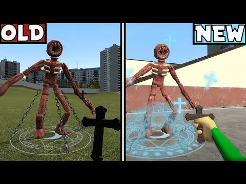 GMOD: NEW UPDATED CRUCIFIX VS 2D and 3D ENTITIES FROM DOORS (Roblox) █ Garry's mod █