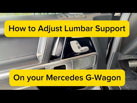 How to Adjust Lumbar Support on a Mercedes GWagon | Quick Tutorial #g550 #g63 #gwagon