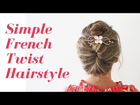 How to do a Simple French Twist Hairstyle