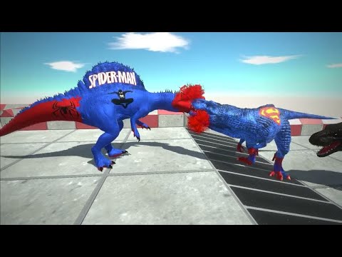 DEATH CLIMB MOUNTAIN vs SUPERMAN SPINOSAURUS TEAM - ARBS4
