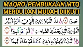 Download lagu MAQRO' 1 PEMBUKAAN MTQ SURAH AL ISRA AYAT 9 -15 DENGAN 6 MAQOM INDAH mp3 Download lagu MAQRO' 1 PEMBUKAAN MTQ SURAH AL ISRA AYAT 9 -15 DENGAN 6 MAQOM INDAH mp3
